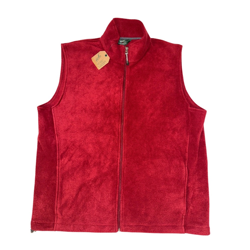 Woolrich Mens Andes II Fleece Maroon  Zip Vest XL New With Tag‎